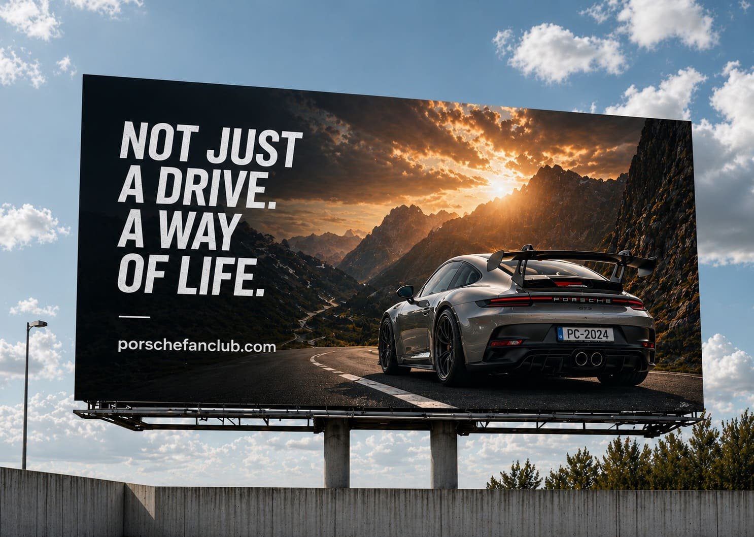 Porsche Fan Club responsive project layout detail